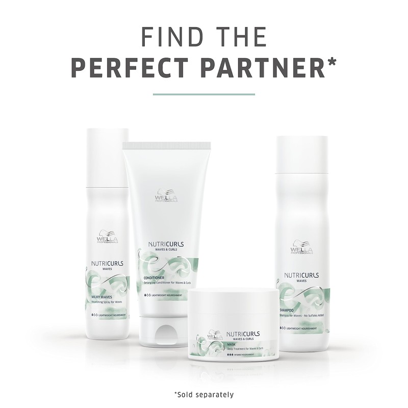 Wella Professionals Nutricurls Shampoo for Waves, Formulated with Nourish-In Complex,