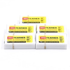 Feather Double Edge Blades, 50 Count Basic