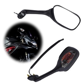 Black Mirrors Smoke Turn Signals fit for Suzuki GSXR 600 750 1000 (2001-2016)