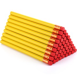 48 Pcs Jumbo Pencil, Wooden Pencil with Black Core for Carpenters Construction Workers Woodworkers Framers Beginners Students Teachers DIY Project(Yellow,Round)