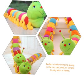 SAFIGLE Caterpillar Doll Toy Caterpillar Dog Toy Stuffed Caterpillar Doll Stuffed Animals Doll Caterpillar Plush Toys Kids Caterpillar Doll Kids Toys Pp Cotton Comfortable Child Big Pillow
