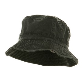 Cameo Pigment Dyed Bucket Hat-Charcoal
