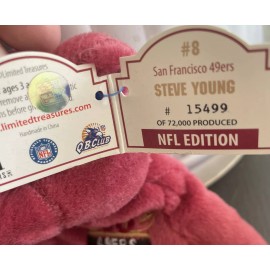 Limited Treasures SF 49ers Steve Young Premium Pro Bear 1998 C3