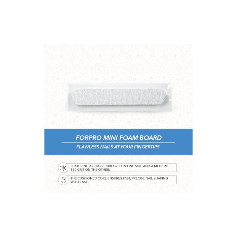 ForPro Professional Collection Mini tablero de espuma, cebra, grano 100/180,