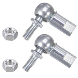 TA-VIGOR 2Pcs CS10 M6 Hand Angle Ball Joint, A3 Steel Self-Lubricating Rod End Bearing, M6x1.0 Right Hand Male and Left Hand Female Thread, Durable High-Temperature Resistant Ball Socket