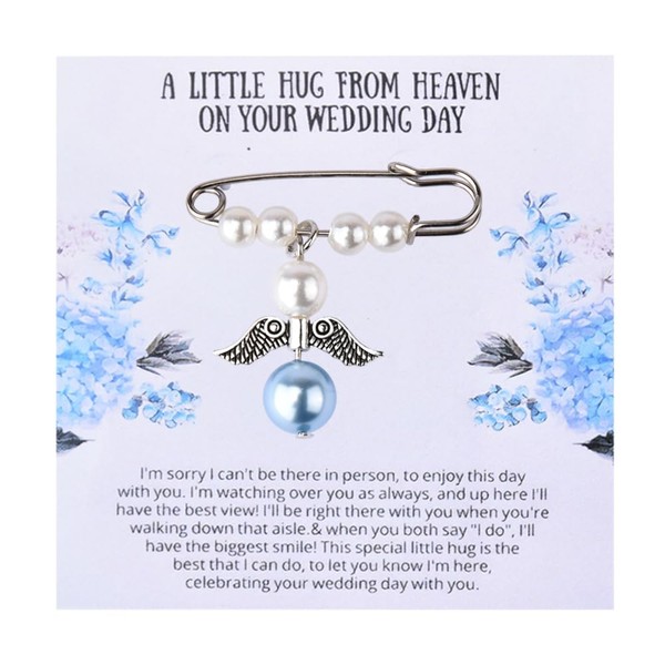 Something Blue Gift for Bride Wedding Bouquet Memory Charm Mom