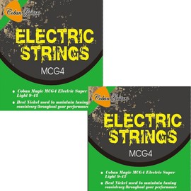 Electric Super Light Guitar Strings 9-42 Best Nickel Strings 2 x Packets by Coban Guitars MCG4