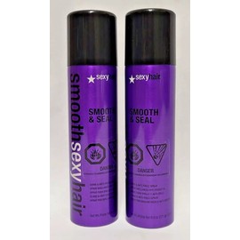 2 x Smooth Sexy Hair Smooth & Seal Spray 6 oz each Anti-Frizz & Shine Spray