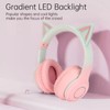 RGB Light Cat Ear Headphone, Foldable 3.5mm Wired Wireless BT
