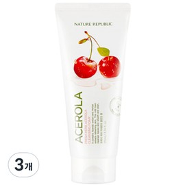 Nature Republic Fresh Herb Acerola Cleansing Foam, 170ml, 3 pieces / 네이처리퍼블릭 프레시 허브 아세로라 클렌징 폼, 170ml, 3개
