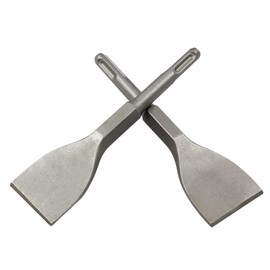 LDEXIN 2Pcs 1.57 Inch Wide Flat Chisel with SDS Plus Shank, Scaling Chisel for Concrete Masonry Stone, 5.9 Inch (150mm) Long