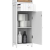 HOMCOM 67" Free Standing Bathroom Tower Storage Cabinet Space Saving