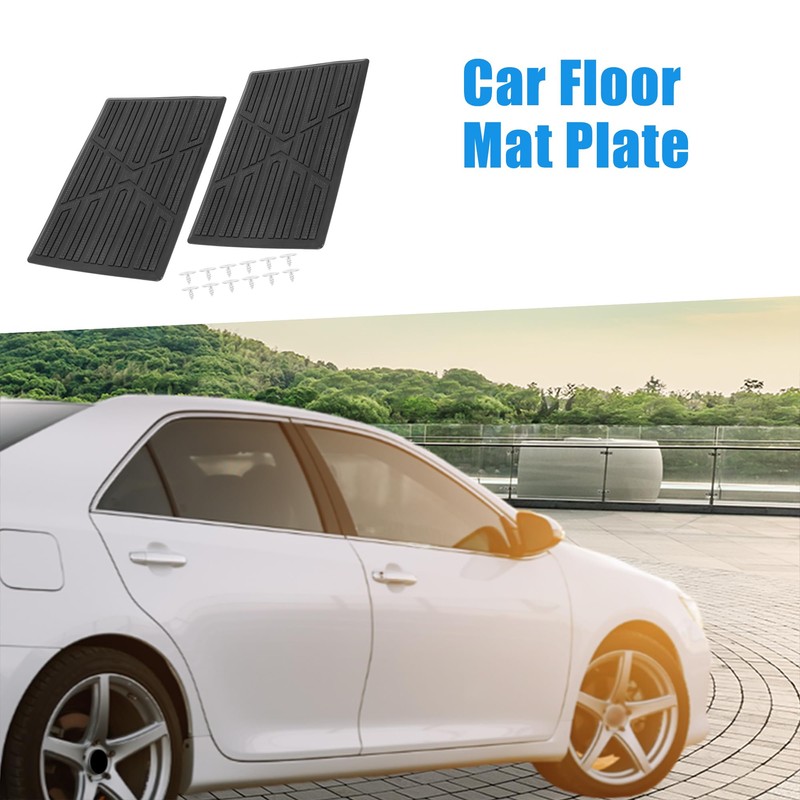 A ABSOPRO Car Floor Mat Patch Heel Scuff Plate Foot