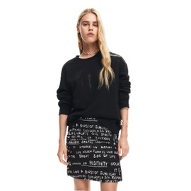 Desigual Women's Woven Short Skirt, black, S