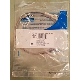 LEVITON 110 Patch Cord 5G210-O3S 1-Pair Plug LEVITON GigaMax 5e - QUANTITY OF 2