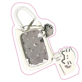 Frilance Shop Commuter Pass Case, Cute Cat Ears, Women's, Card Holder, Easy to Use, Shockproof, Multi-functional Storage Type, Monthly Pass Holder, Commuting to Work or School, IC Card, Thin, Vertical