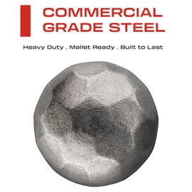 Sidco Supply 50 Pack - Iron Clavos - Decorative Nails 1 inch - Upholstery Tacks - Antique Accent - Clavos - for Wood Home Improvement, Farmhouse Shutters, Barn Door, Furniture Nails