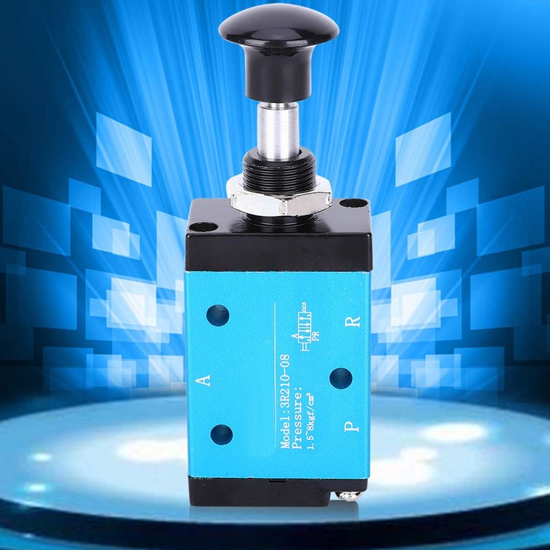 Pneumatic 2-Position 3-Way Air Hand Lever Valve 1/4 Inch Compressed