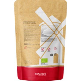 Rosehip Powder Organic 500 g - Ground Rosehip - No Additives - Rose Hip Flour Rosa Canina Raw Food Quality - bioKontor