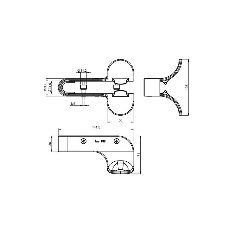 Handle attachment for hand-free operation of doors, hygiene attachment, virus