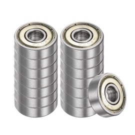 Kozelo 15pcs 626-ZZ Deep Groove Ball Bearings - [6mm Bore x 19mm OD x 6mm Thickness] Double Metal Shielded P6 Bearings for Industrial Equipment, Carbon Steel, Z1