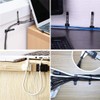50Pcs Adhesive Cable Management Ties Extra Screw & Hole,Multi-Purpose Wire
