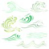 Waves Stencil - 21.5 x 21.5cm (L) - Reusable Ocean