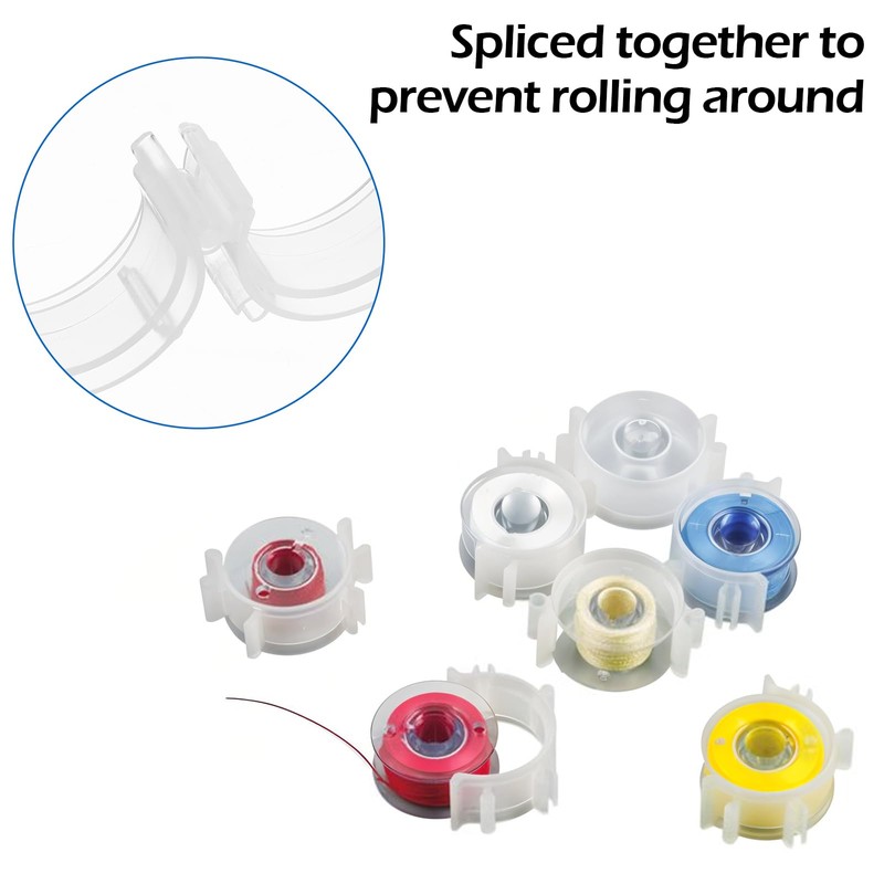 YBEATY 80 Pcs Sewing Bobbin Clips Small Clear Bobbin Holder