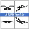 Lebonarier Motorcycle Number Stay Angle Adjustable Bike Number (Black 3pcs)