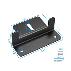 Wmzjnljy 4pcs Solar Panel Mounting Brackets Z Bracket with Nuts and Bolts for RV, Camper,Boats,Cabins,Off Grid(M56-4)