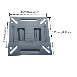 QLXHBOT Monitor Wall Mount Most 14-24“ TVs Computer Universal Low Profile RV TV Wall Mount VESA Up to 100x100mm up to 30lbs Fits 15 19 20 22 23 Inch Camper Small Monitor Mount Bracket