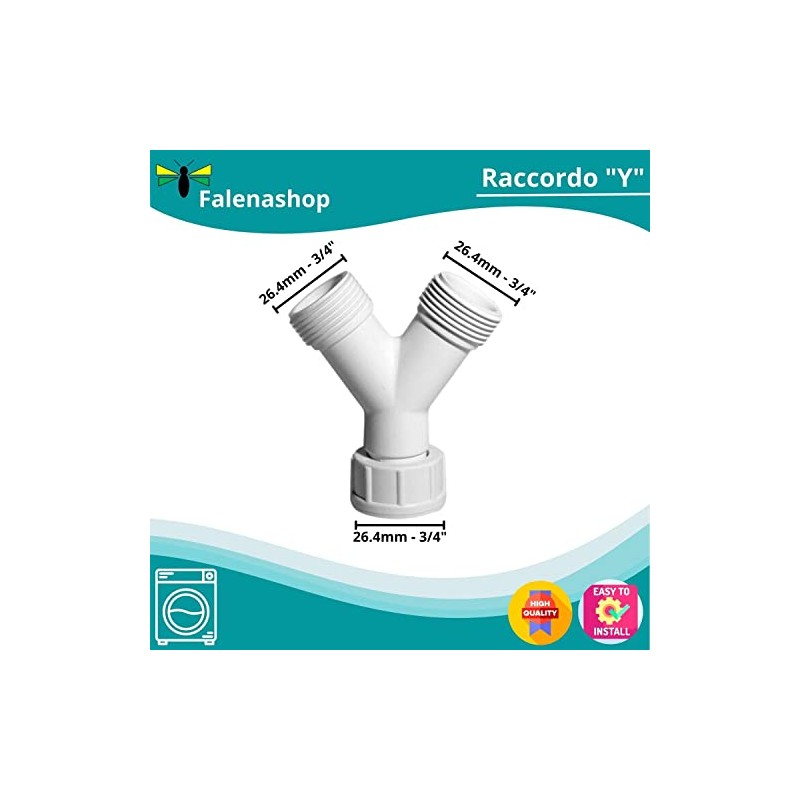 Parpyon® Washing Machine Drain Hose Dishwasher Siphon Drain Fitting Double