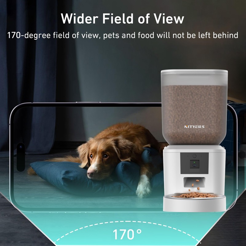 Automatic Dog & Cat Feeder with Camera & WiFi –