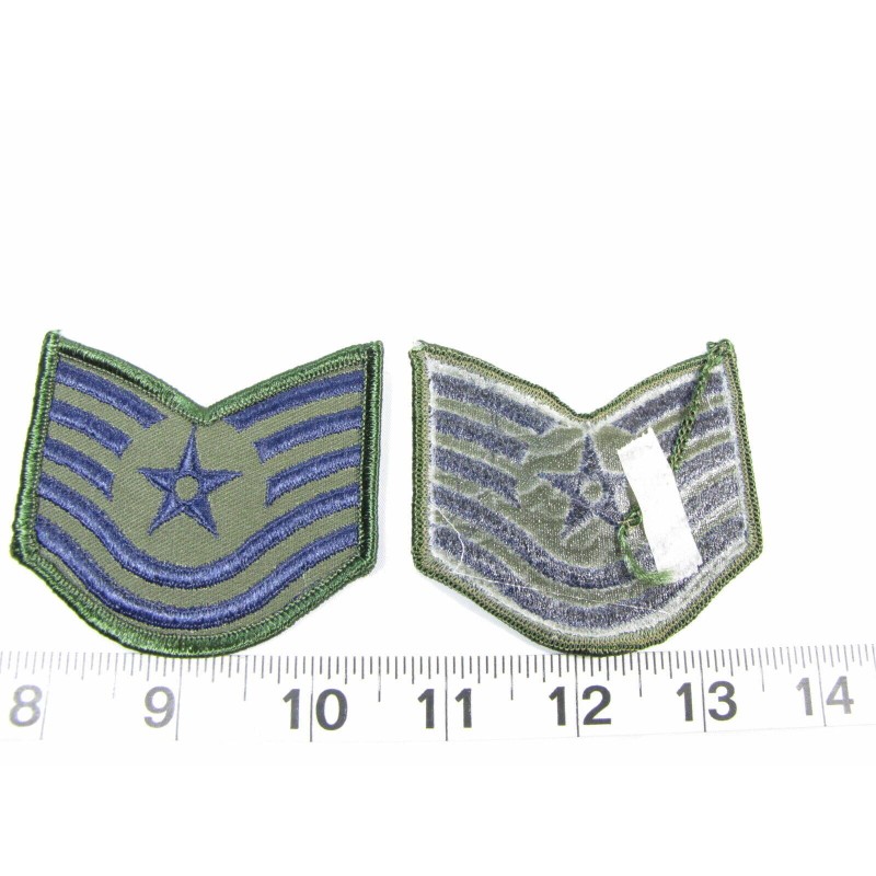 New Pair US Air Force USAF Small 3" TSgt Subdued