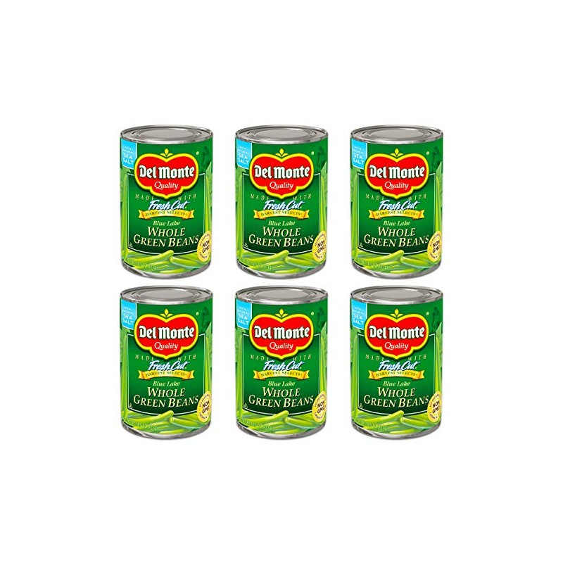 Del Monte, Cut Green Beans, 14.5oz Can (Pack of 6)