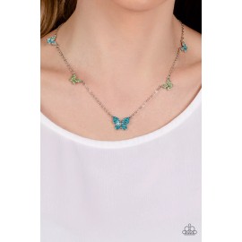 Paparazzi Fairy Special Blue Necklace With Free Earrings 🦋 Butterfly