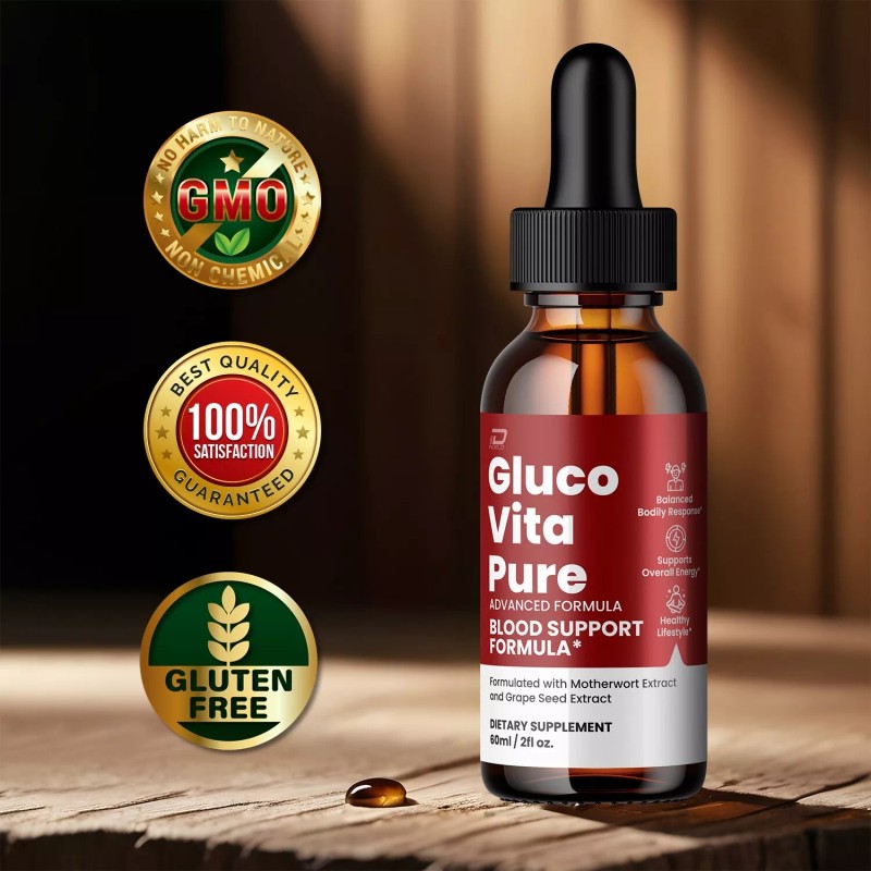 Gluco Vita Pure (3 Pack) Gluco Vita Pure Drops Healthy