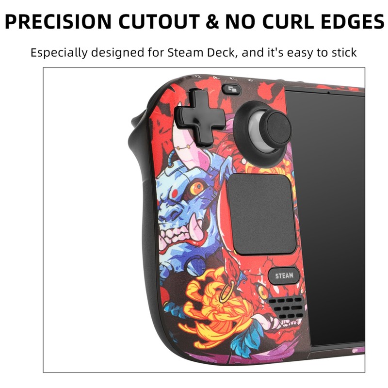Game Console Decal Protective Cover Sticker Compatible for Steam Deck