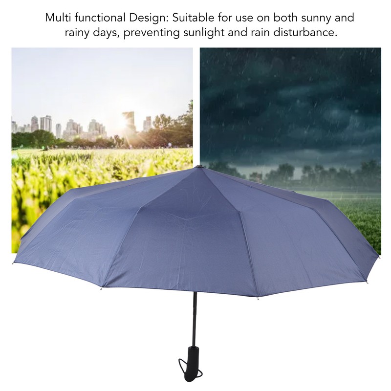 10 Ribs Fully Automatic Umbrella Men Business Automatic Folding Travel