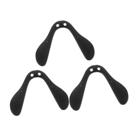 EXCEART Pack of 3 U-Shaped Glasses Nose Pads Bridge Rubber Glasses Nose Support Pads Non-Slip Nose Pieces for Glasses Soft Plug-in Air Chamber Glasses Nose Guard Eyewear