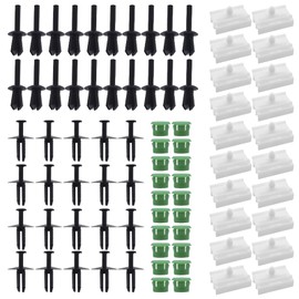Pack of 20 Side Skirts Clips Kit E46 Side Skirts Clips Door Trim Mounting Clips E46 Door Trim Clips with 3 Series E32/E36/E46/E90/E91 51711932996/51118174185 / 5111014103