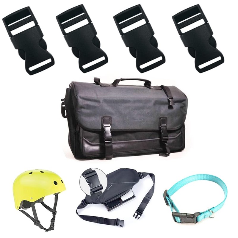 Ruidee 10Pcs Adjustable Plastic Side Release Buckles for DIY Craft