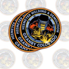 3Pcs Heemeyer Welding and Demolition Sticker Gifts Funny Patriotic Killdozer Heemeyer Welding and Demolition Waterproof Stickers Welder Car Decal for Laptop Water Bottle Toolbox Case Cars 3" (W1)