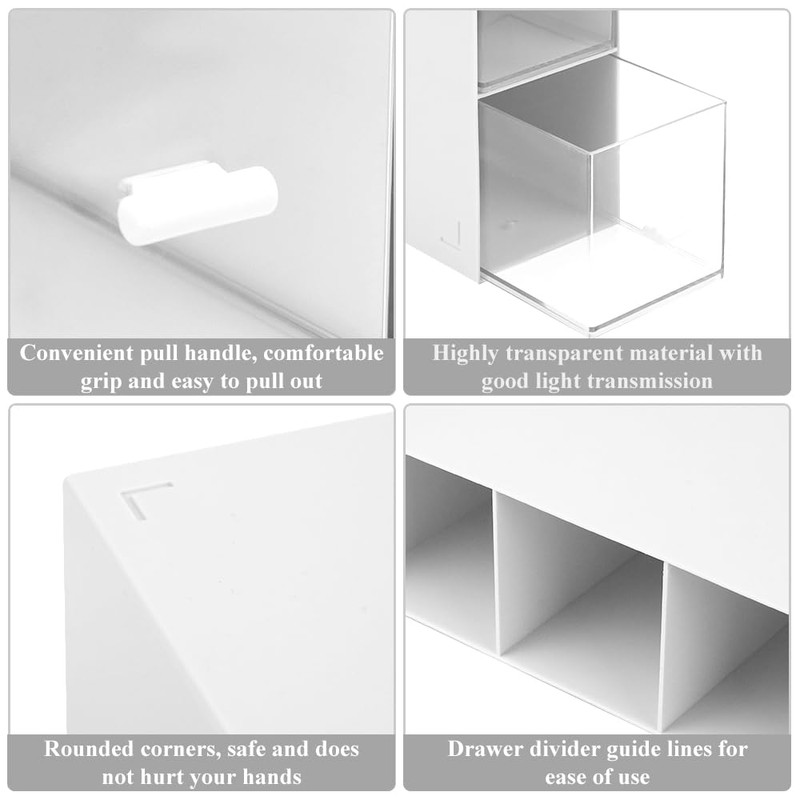 3 Tier Tea Box, Plastic Tea Bag Holder Storage Box,