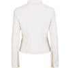 Aaron Craft White Women's Lambskin Leather Biker Jacket X-Small