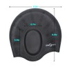 PHELRENA Swimming Cap Waterproof Premium Silicone Solid Long Hair Earmuffs