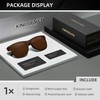 KINGSEVEN Fashion Polarized Sunglasses for Men Women UV400 Protection Ultralight