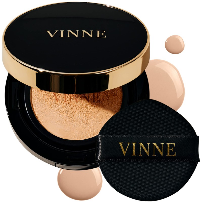 VINNE Base De Maquillaje Coreana En Formato Cushion, Ligera, Acabado