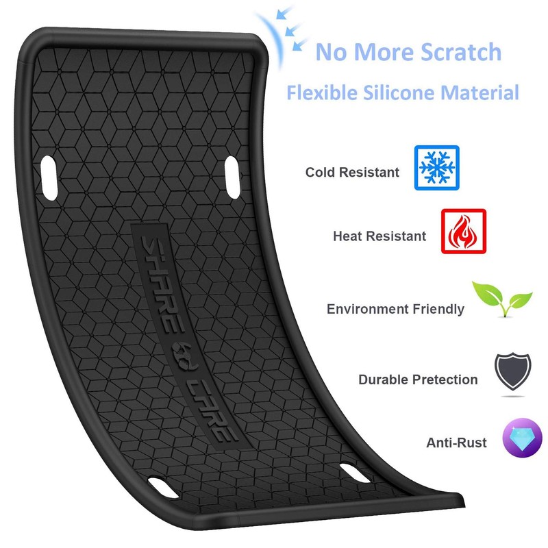 QiqaMole 1 Pack Silicone License Plate Frame, Front Back License
