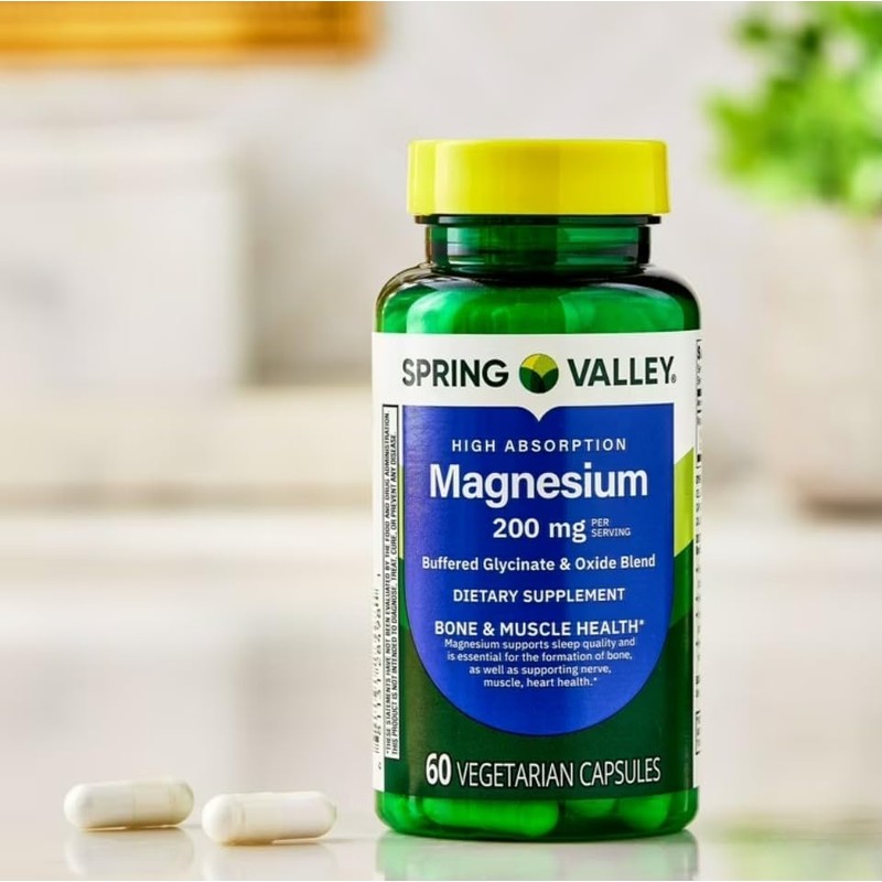 Suplemento Diet tico de Magnesio para la Salud de los